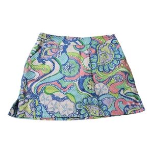 Lilly Pulitzer Colorful Textured Mini Skirt Size 8